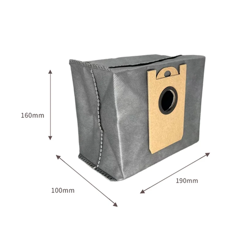 10 Pcs Dust Bags for Eufy RoboVac L35 Hybrid LR30 Hybrid LR20 Auto-Empty Station, with Activated Carbon Fabric