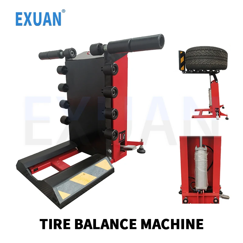 Automobile Tire Balancing Machine Tire Trailer Tyre Lifting Jack Tire Balancing Machine Upper Tire Machine Pneumatic Tire Lifter