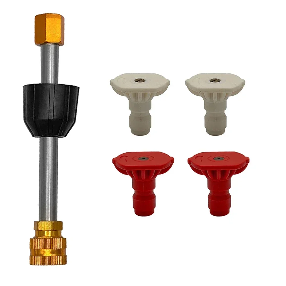 

As Show Pressure Spray Lance Car Washing Nozzle Connector Adapter Car Washer Extension Effortless Installation