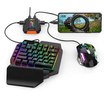 Hunting Pro game keyboard mouse converter adapter mapping wired lying Ying two side for Android