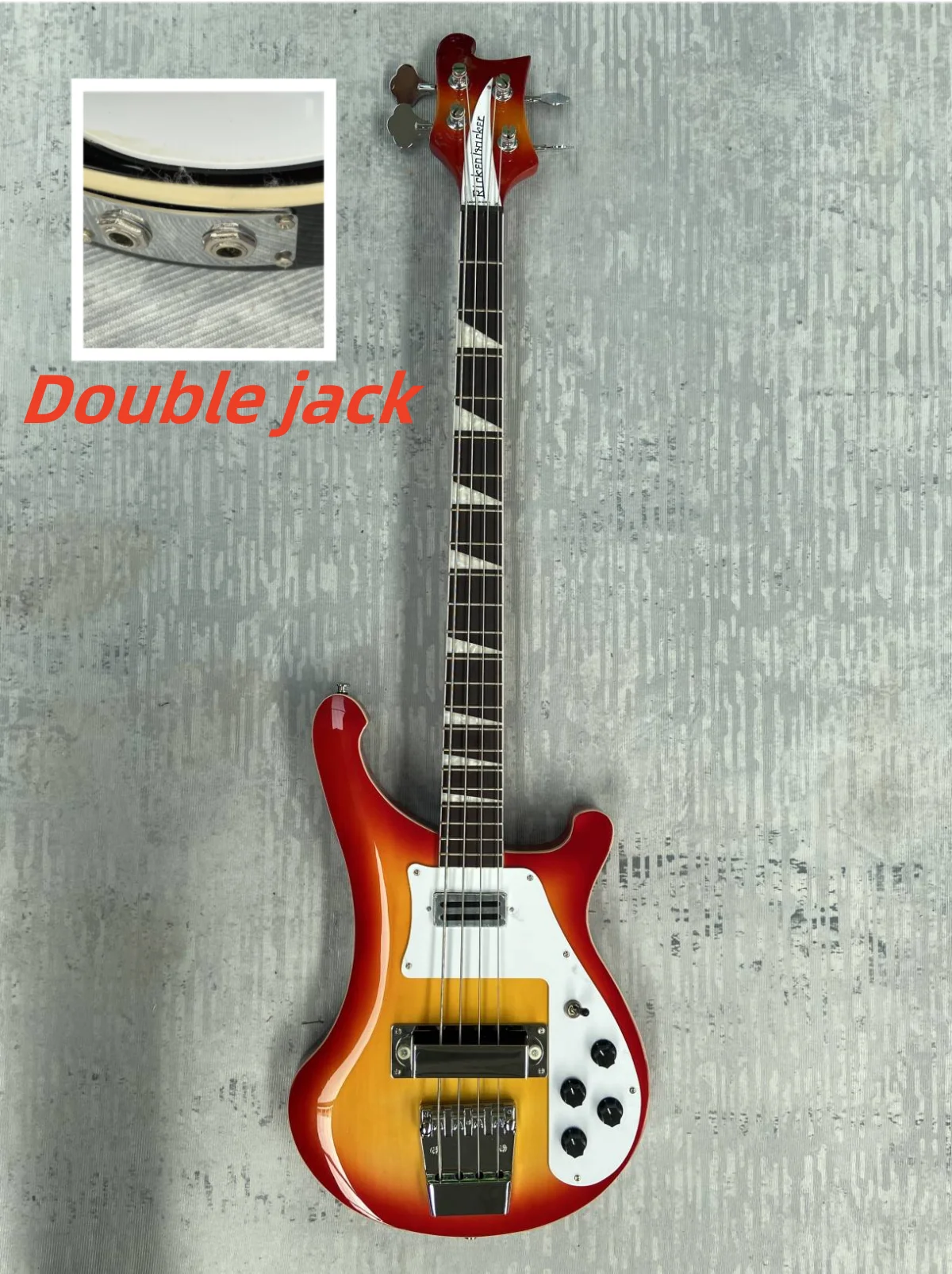 4003 BASS, Stock, free shipping, mahogany body, CS, double jack, hot，made in china