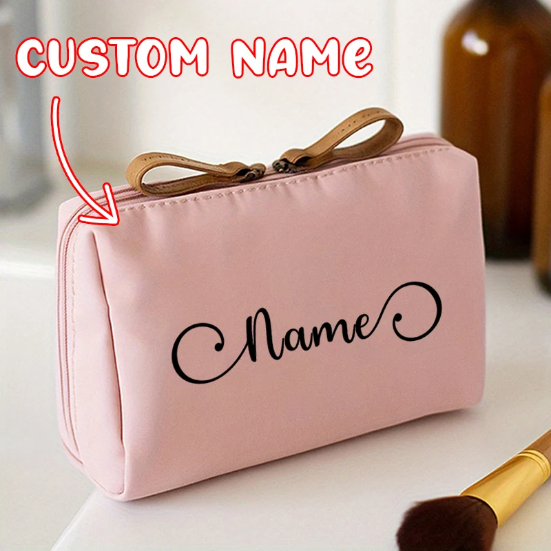 

Customized Name Portable Personal Wash Bag Makeup Bag Travel Handbag Wallet Storage Bag