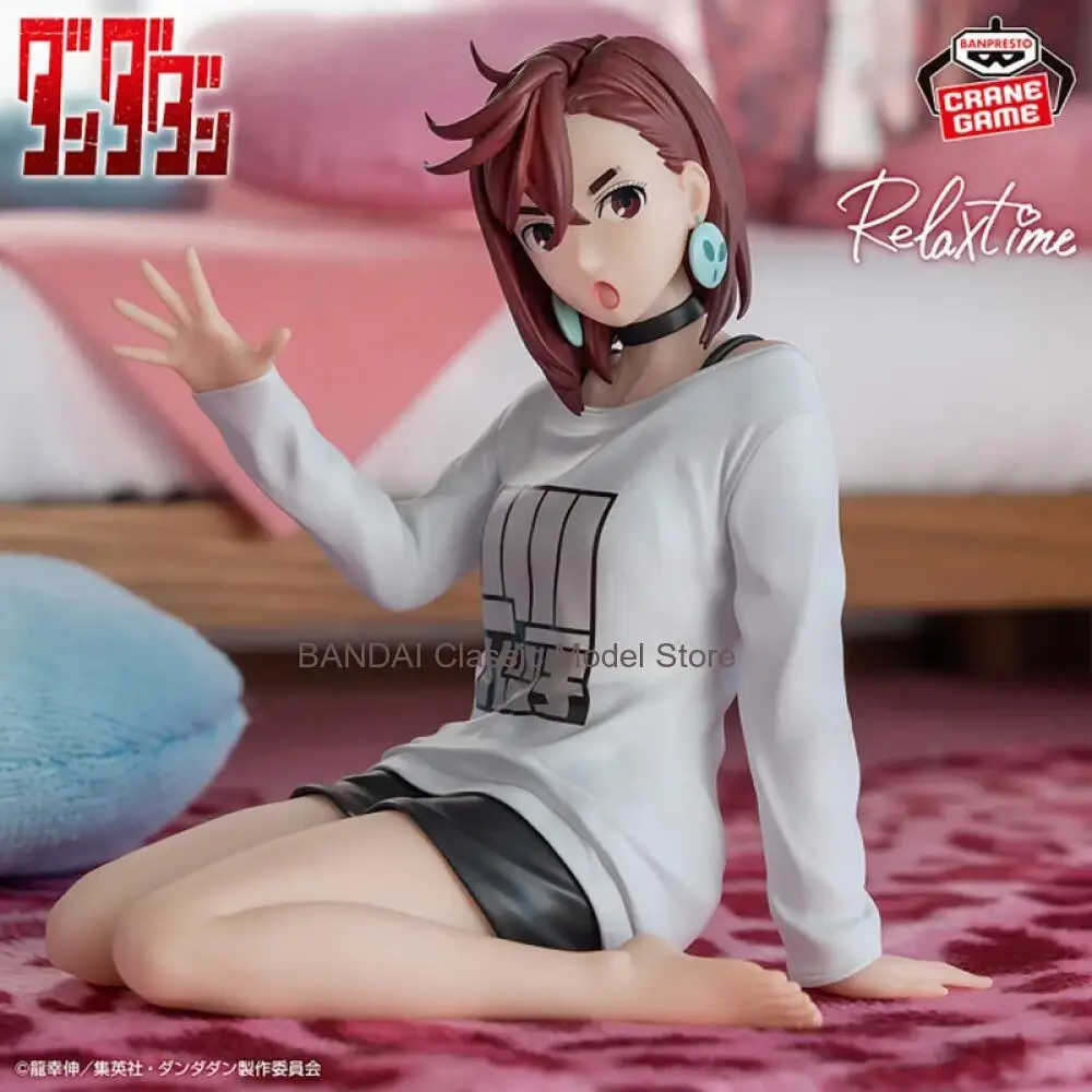 Genuino Originale Bandai Namco Banpresto Dan Da Dan Relax Time Ayase Momo Anime Figura Modello Collezionista Figurine Giocattoli Bambola Regalo