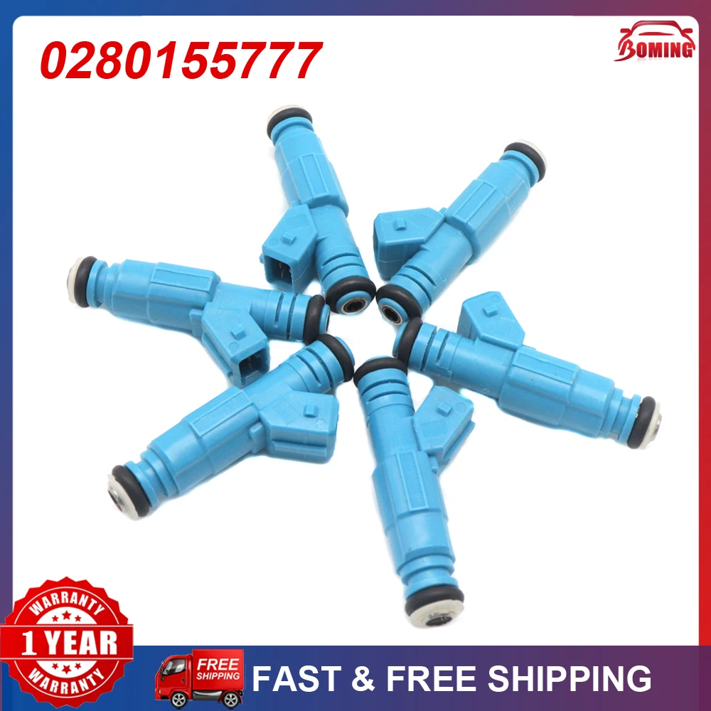 6Pcs New Fuel Injectors Nozzle 0280155777 For Holden Commodore VL Group VN VG VP VR VS Q VR VS VT WH WK 852-12225 85212225