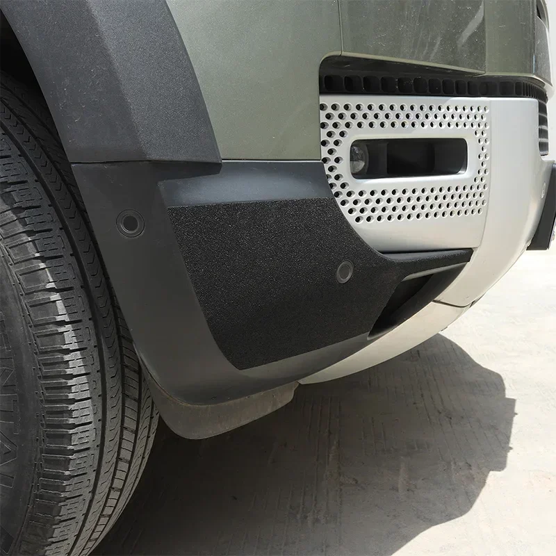 

PVC Black Car Front Bumper Front Corner Trim Sticker Car Accessories For Land Rover Defender 90 110 130 2020-2024