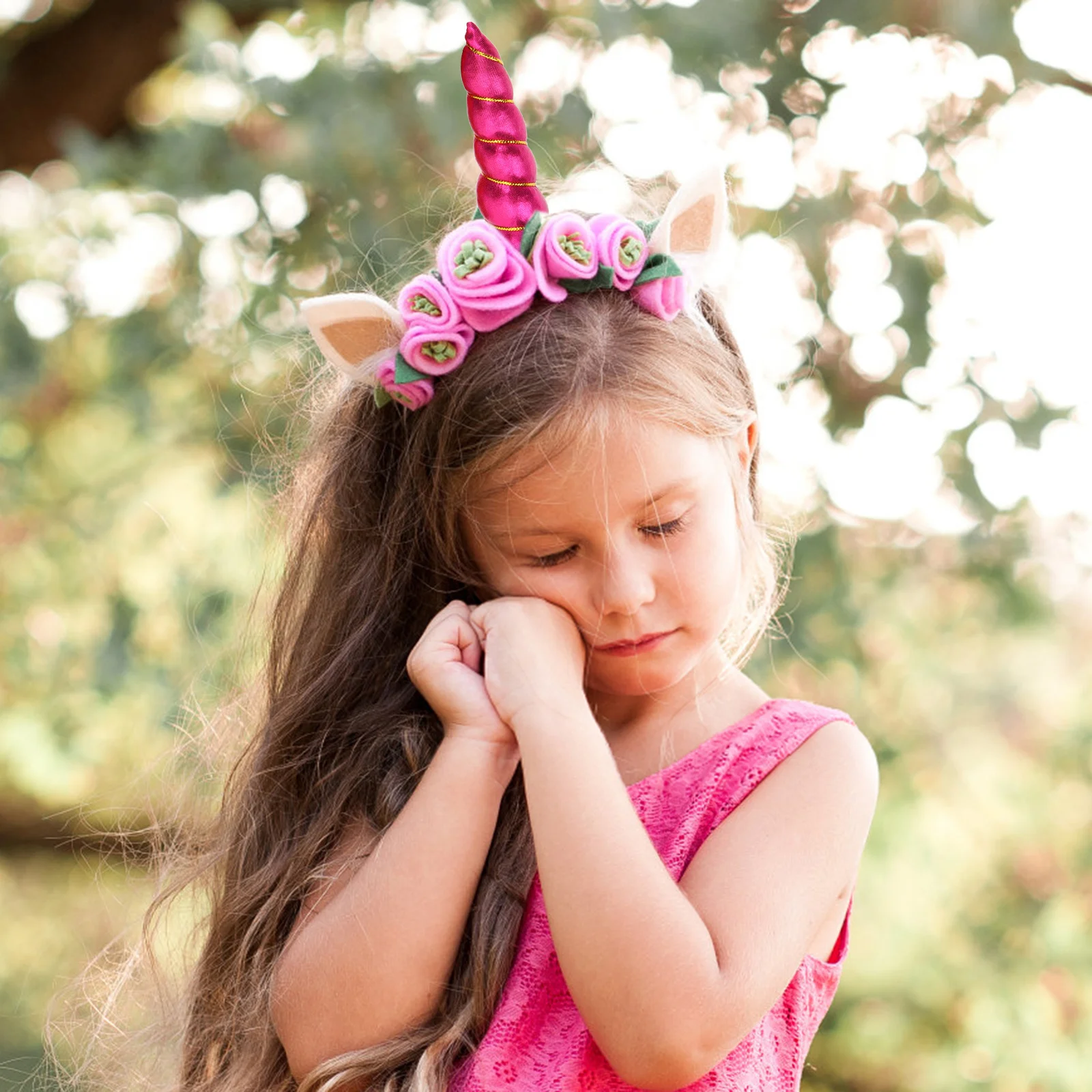 

12Pcs Unicorn Horns Glitter Premium Fabric DIY Headband Accessories for Party Photo Props Stage Performance Decorative Hair Bows