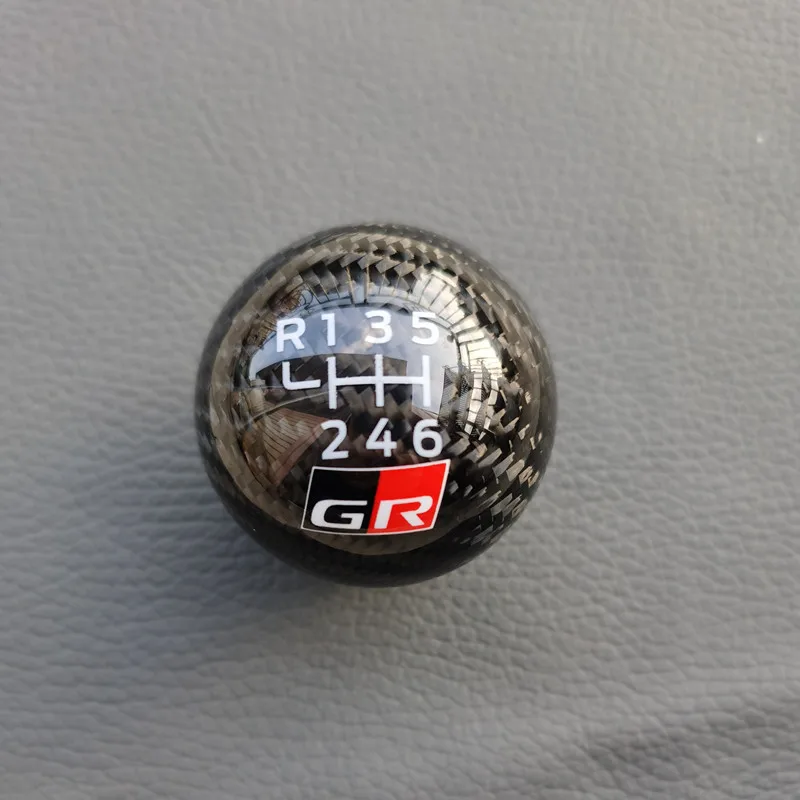 

GR Logo for Corolla 86 BRZ WRX STI Modified Parts Carbon Fiber Shift Handball Head Gear Shift Knob Gear Shift Mechanism Part