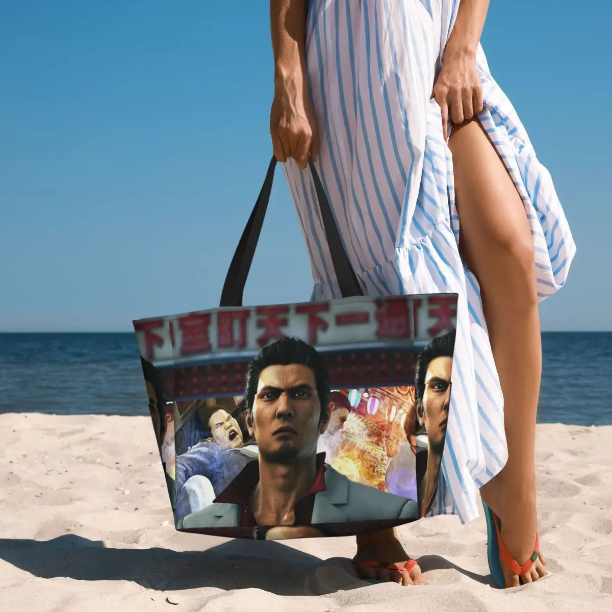 ยินดีต้อนรับสู่กระเป๋าโท้ทชายหาดคามูโรโช คิริว คาซูมะ กระเป๋าโท้ทสำหรับเล่นกีฬา ยิม โยคะ กระเป๋าโท้ทใบใหญ่ กระเป๋าเดินทางสำหรับผู้หญิง กระเป๋าฟิตเนส