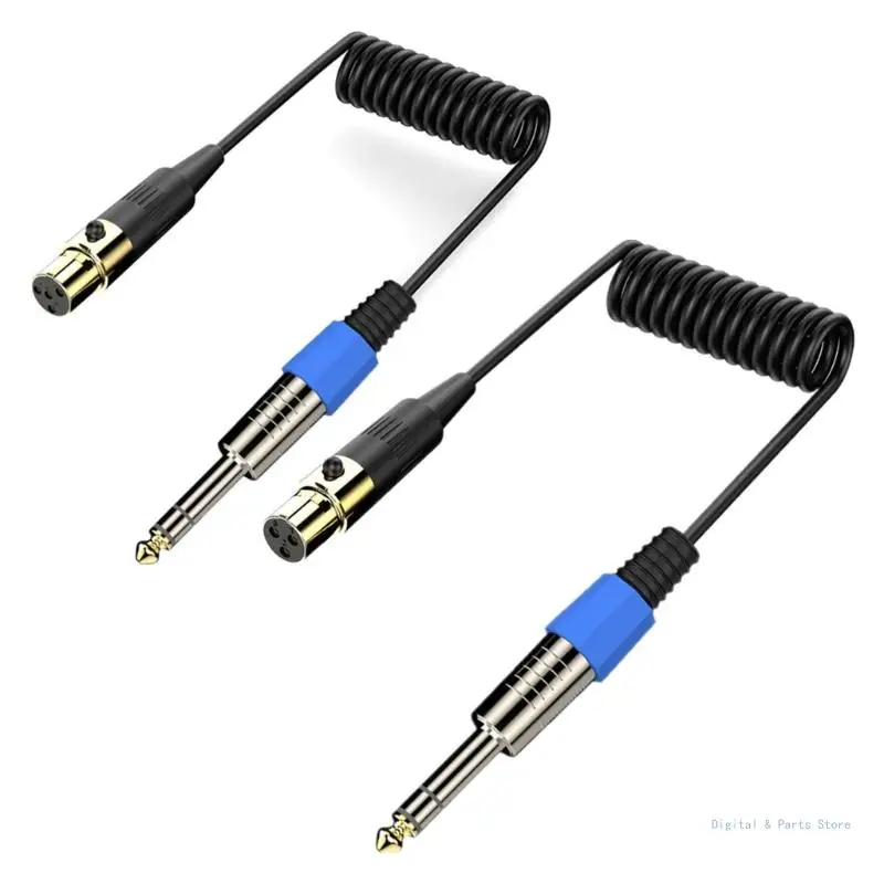 M17F Sound Mixer Accessory 3.5mm to Female Unbalanced Cable 3.5mm Stereo to Female Cable Simple Use for Smartphones