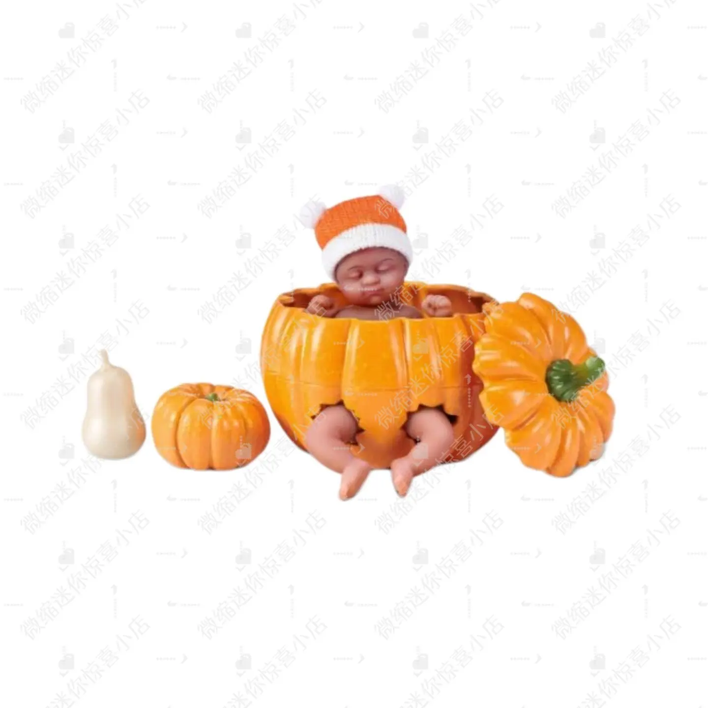 Genuine ZURU 5 Surprise My Mini Baby Pumpkin Patch Mystery Ball Realistic Newborn Vinyl Doll Blind Box Toy Surprise Gift limited image 3