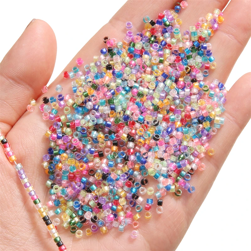 Około 720 sztuk Premium 2,5 mm Fantazja Barwione Rdzeń Okrągłe Koraliki Szklane Koraliki Luźne Koraliki Do DIY Ręcznie Robionej Biżuterii Z