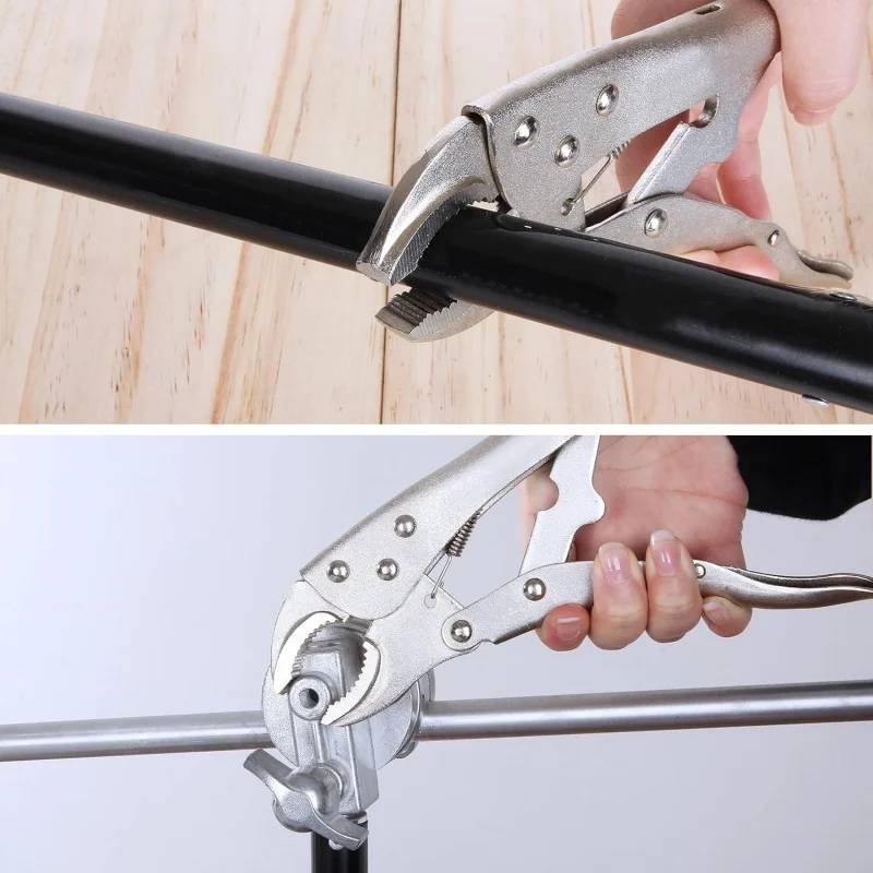 5 /7 /10 Inch Curved Jaw Locking Plier,Powerful Pliers,C-Type Fixed Circular Mouth Force Wrench Lock,Vise Grip Plier Hand Tools