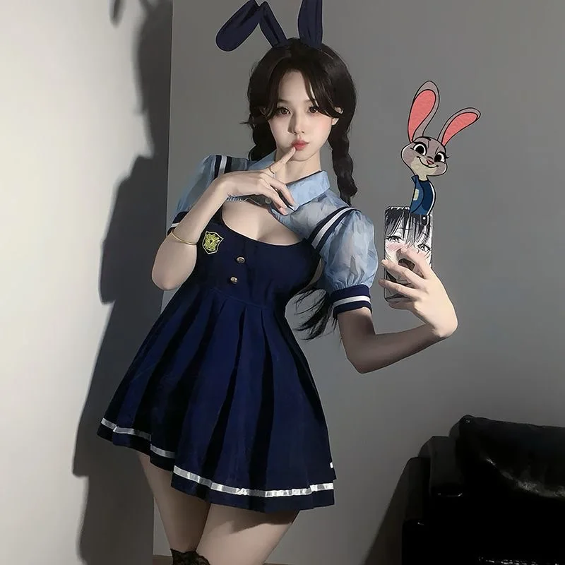 

Disney Zootopia Judy Cosplay Costume Anime Character Dress Sexy Pure Desire Hot Girl Outfit Cartoon Nightgown Kawaii Little Gift