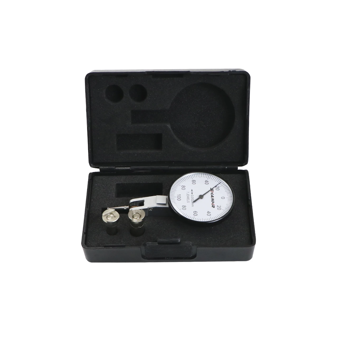 SHANHR Tools 0-0.2 mm 0.002 mm Dial Test Indicator Dial Gauge Indicator Tool Measurement Instruments