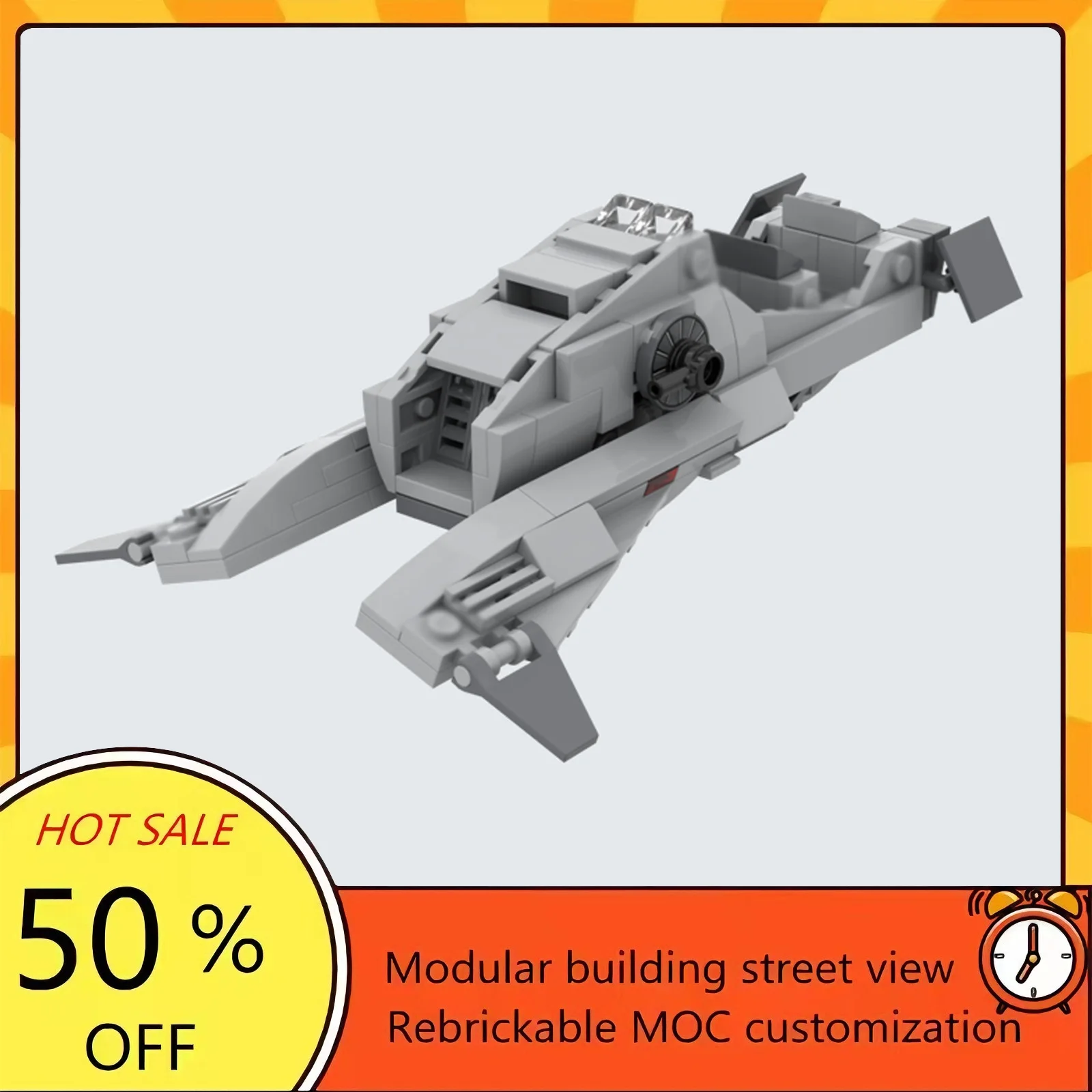 

134PCS Popular Space War Movie Model MOC Building Bricks Spaceship Modular Technology Gifts Holiday Assemble Children Toy Suit