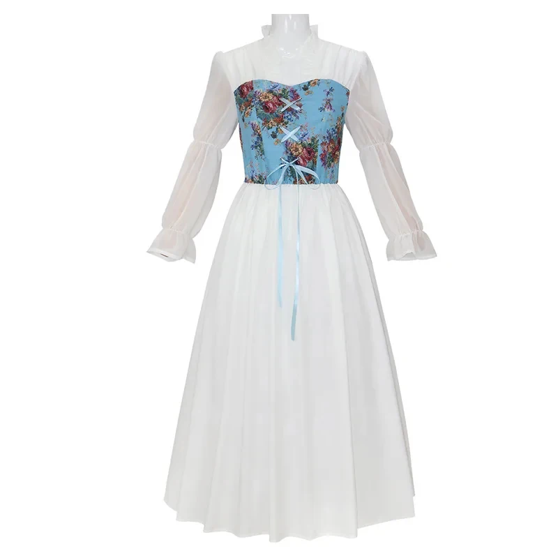 

s;3'c\5/b'Medieval Renaissance Princess Dress Victorian Vintage Gown Costume Lace Up Cosplay Halloween Carnival Party 3'f,6\b;8/