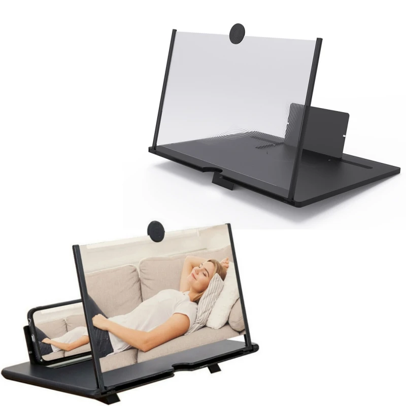 10inch 3D Video Amplifier Enhanced Viewing Experience Smartphone Accessory Increased Screen Size Cell Phone Magnifier Stylish