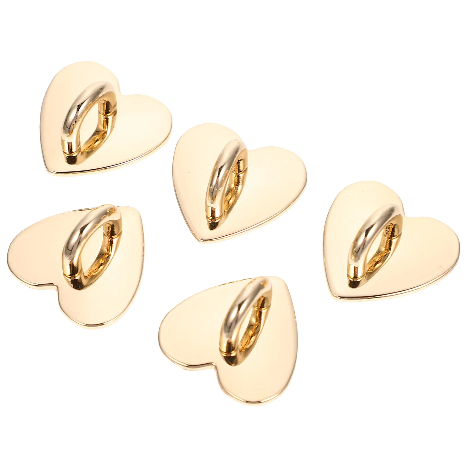 5Pcs Heart Shaped Adhesive Phone Finger Grip Ring Metal Loop Kickstand Decorative Mobile Holder Phone view 4