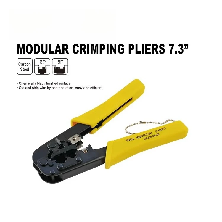 Modular Crimping Plier Multi Functional RJ45 8P8C RJ45 Network Crimping Tool Modular Crimper