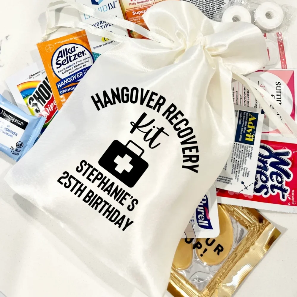 25 Hangover Kit|Custom Recovery Kit|Bachelorette Party Favor Bags|Boozebag|Birthday Party Favor Bags|Party Favors|Welcome Bag