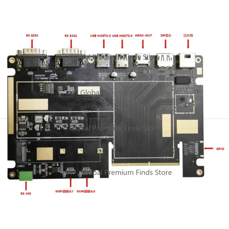 Industrial IoT PAC Controller PCBA - RK3588 AI Programming Edge Computing Smart Computer