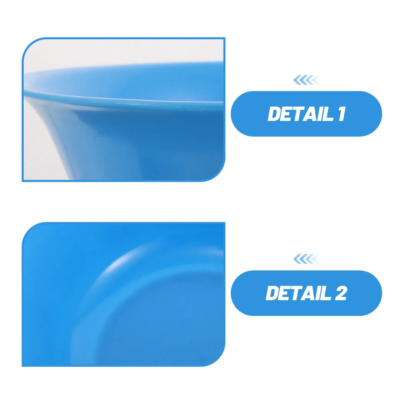 1Set Correctional Facility Plastic Dining Utensils Rounded Edge Tamper-Proof Bowl Spoon Secure Utensils for Detention Center