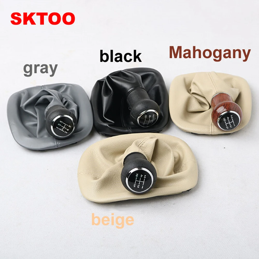 SKTOO for Volkswagen  Old Passat B5 shift BOOT shift lever cover manual gear head gear sets mahogany