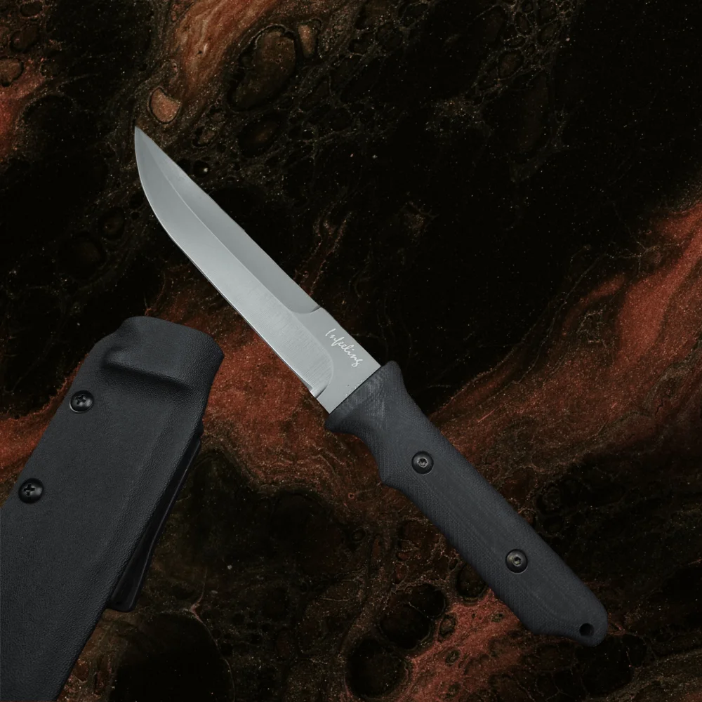 

Kydex Sheath Knife 9cr18mov Blade G10 Handles Portable Self Defense Tactics Straight Knives Outdoor Wilderness Survival Tools