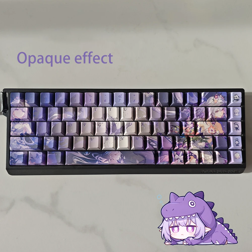 เกม Honkai Impact3 Castorice PBT Key Caps คอสเพลย์ Props แกนด้านข้างแกะสลัก MechanKeycaps Gaming Tabletop อุปกรณ์