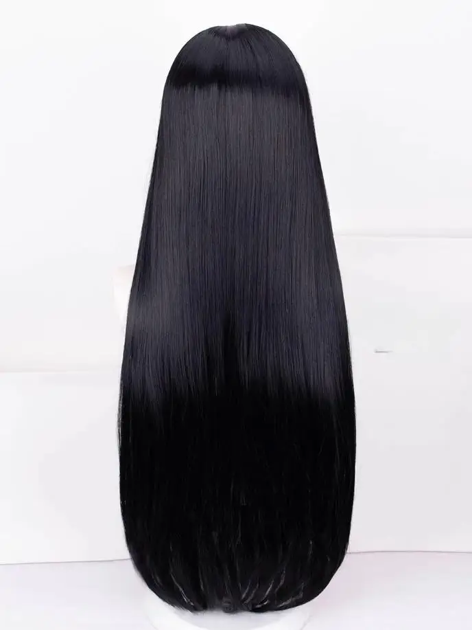 Wig Psylocke Wig Sintetis Permainan Wanita Mv Rivals Psylocke Sai Wig Cosplay Rambut Panjang Hitam Rivals Psylocke Wig Rambut Dendam