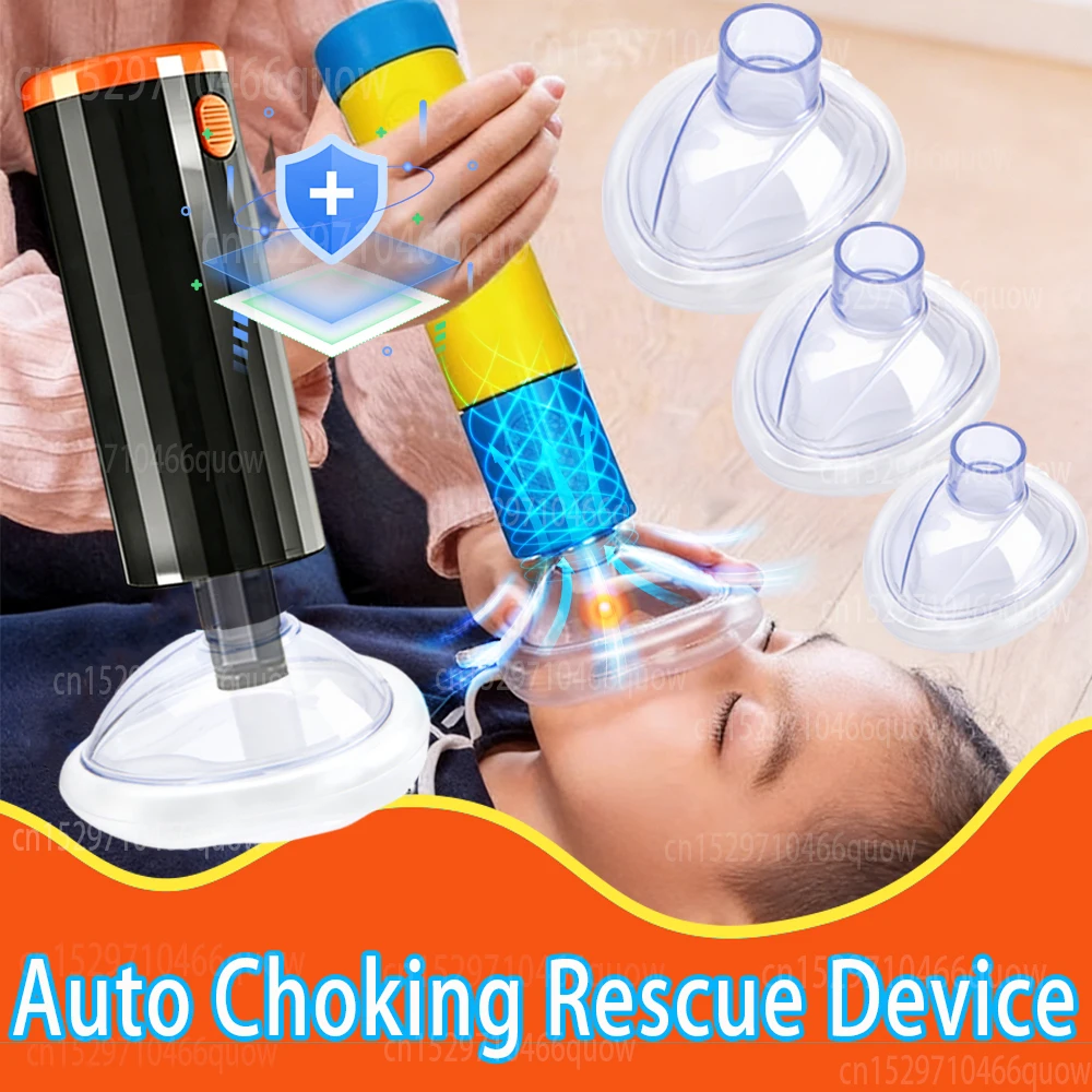 Auto Choking Rescue Device First Aid Kits Anti Choking Devices Emergency Suction Asphyxia Adults & Children CPR Rescue Device