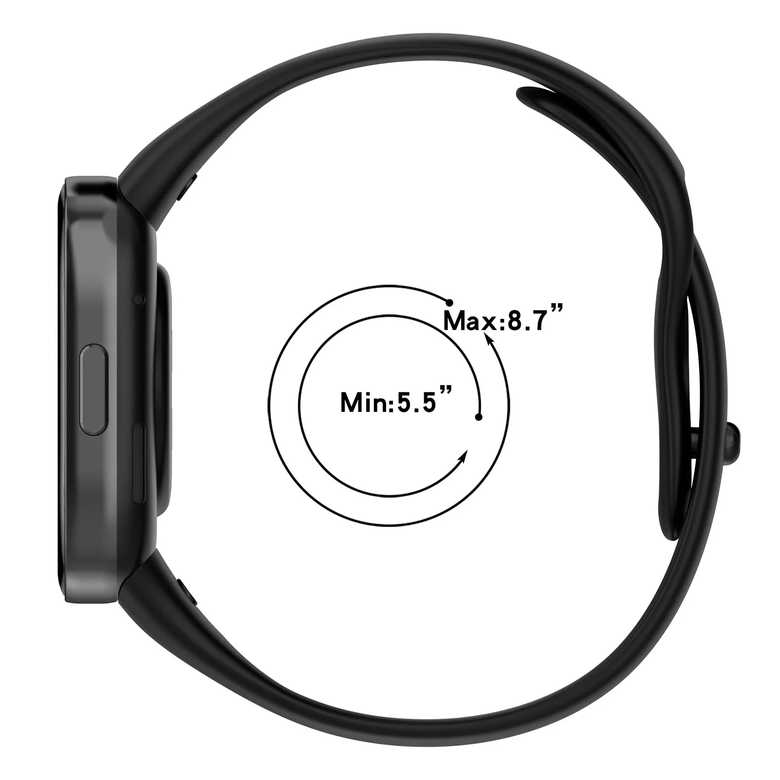 Sport-Silikonarmband für Xiaomi Redmi Watch 3 Zubehör Komfortables Ersatzarmband Correas für Redmi Watch 3 Band – Detail 18