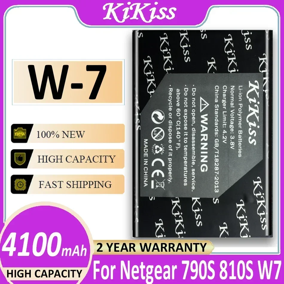 4100mAh KiKiss W-7 For Netgear Sierra Aircard 790S 810S W7 Mobile Phone Li-ion Polymer Battery Big Power + Code NO