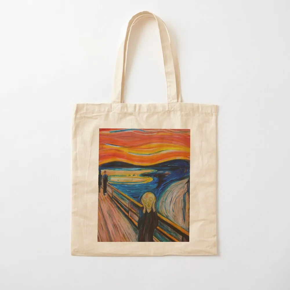 The Scream, Artwork, picture, genius, Edvard Munch, Museum, museum, painting Tote Bag eco bag folding Canvas Tote Bag