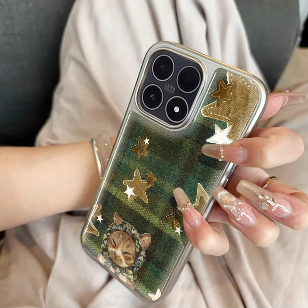 Grüner Wald Kätzchen Gummihülle für iPhone 15 17 13 Pro Max Phone 11 12 ProMax 14 15 16 Plus Hüllen Stoßfeste Luxus-Schutzhülle – Detail 15