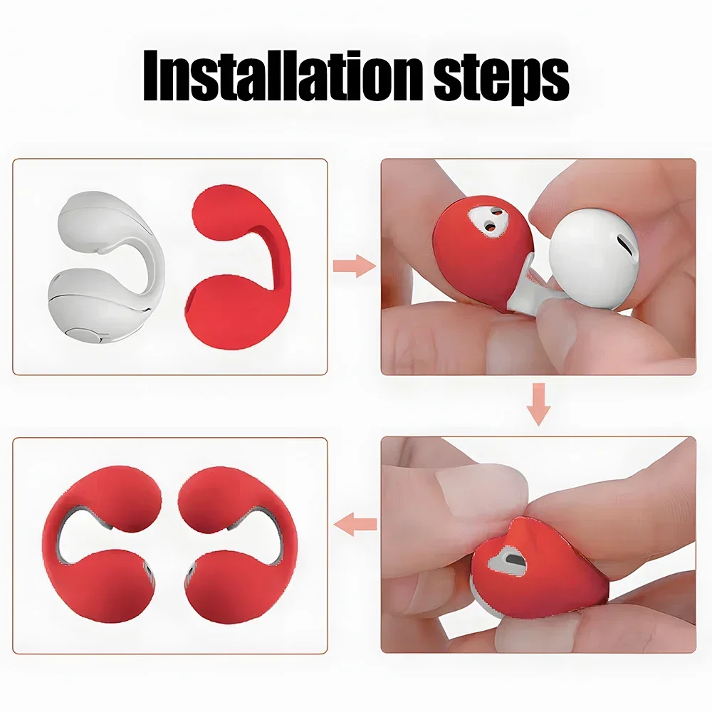 Soft Silicone Earphone Case Earcuffs for Sony Ambie Sound Earcuffs AM-TW01 Headphones Protective Sleeve Eartips in-Ear Covers