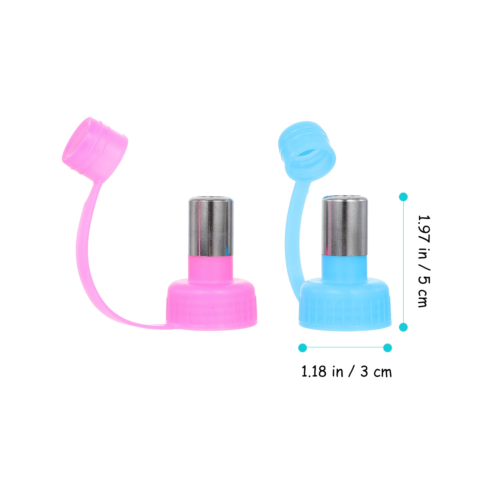 

2pcs Pet Water Dispenser Cap Leak Proof Dog Cat Rabbit Bottle Lid Sturdy Portable Kettle Lid For Small Animal Hiking Travel Use