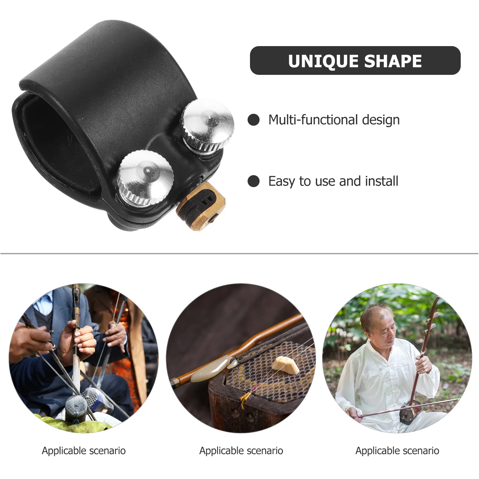

Adjustable Precision String Adjuster Easy Installation Multi-Functional Erhu Accessory Replacement Part Tuning Tool