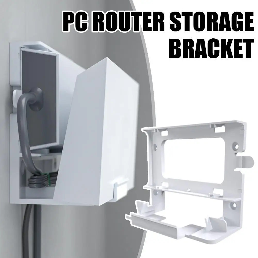 2-in-1 Router Mount Power Cord Storage Bracket for Starlink Gen3 Router Wireless WiFi Rack Organizer for Router Management