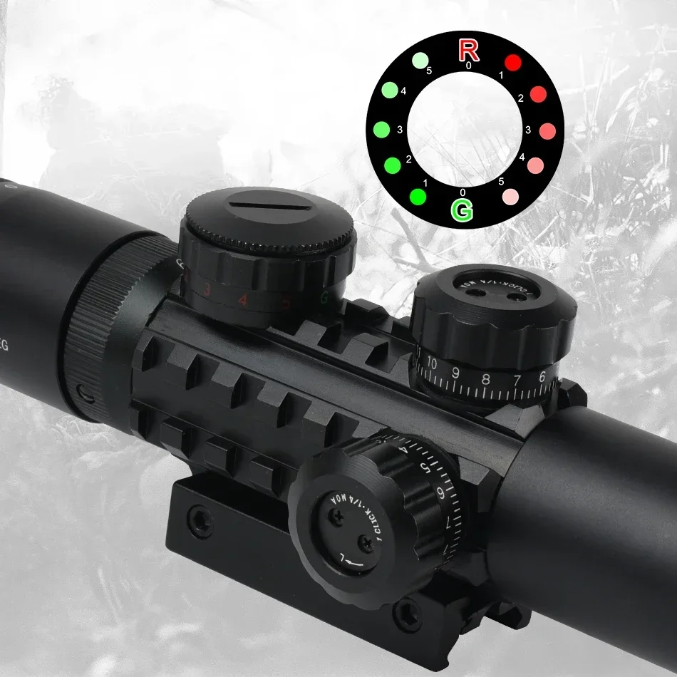 Imagem -02 - Riflescope Tático para Airsoft Air Glock Ar15 Mildot Range Finder Visão Óptica Ajustável Verde e Vermelho 3-9x26eg Scopes