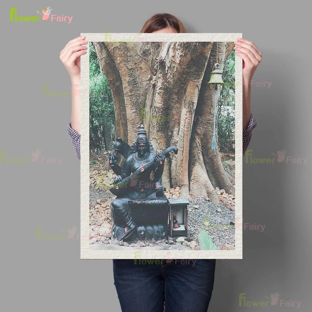 ملصق تمثال لدين الله هندوسي ، فن جداري ، لوحة قماشية ، ديكور منزلي ، صور لغرفة الكنيسة ، بدون إطار