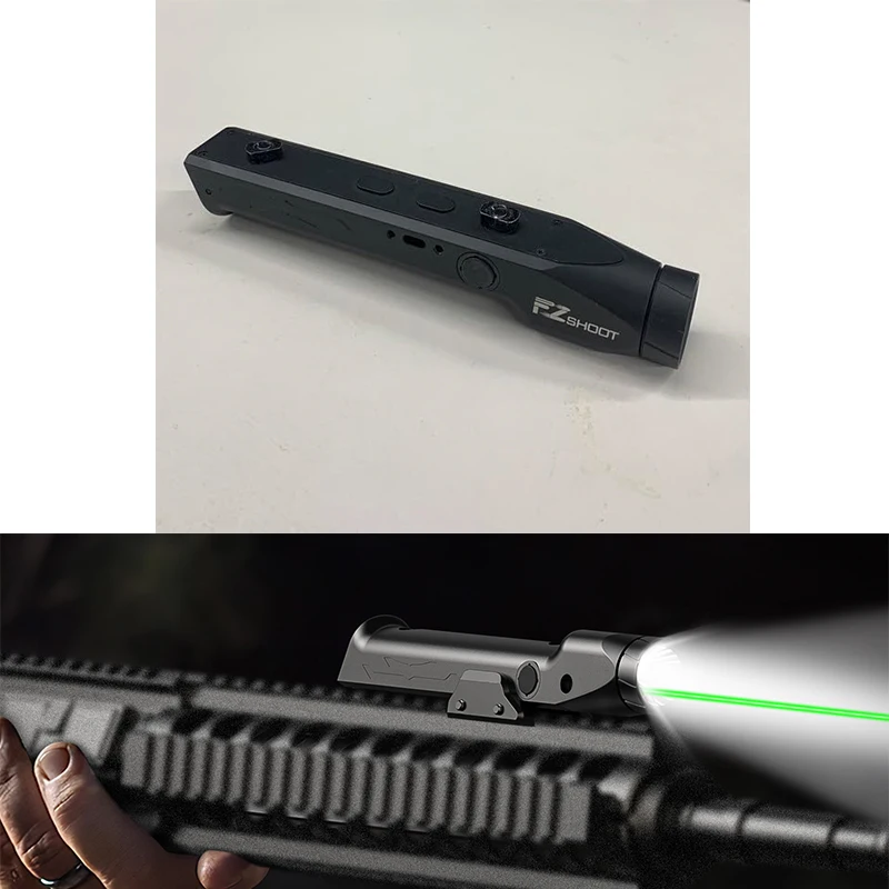 EZshoot 1700 Lumens Flashlight LED Light Magnetic Rechargeable with Strobe Mode for Picatinny Rail & M-Rail for Hunting Aluminum