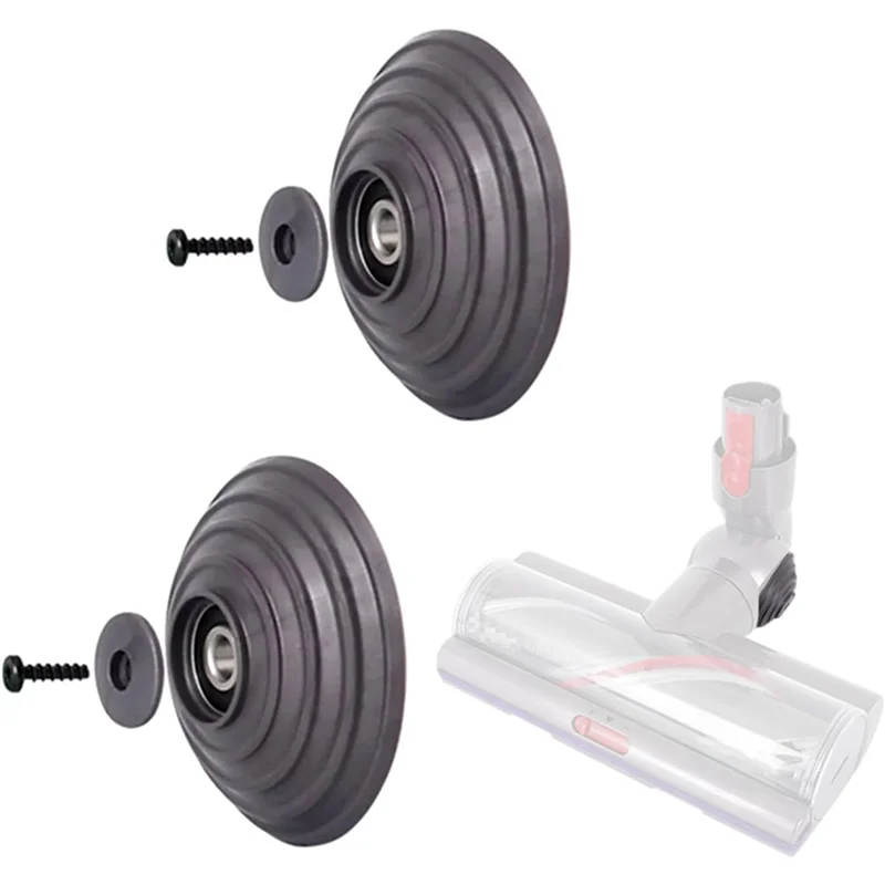 HHTL 2 Set für Dyson V7 V10 V11 V15 Staubsauger Zubehör 100 W Direktantrieb Saugkopf Stecker Adapter + V-Kugel Rad