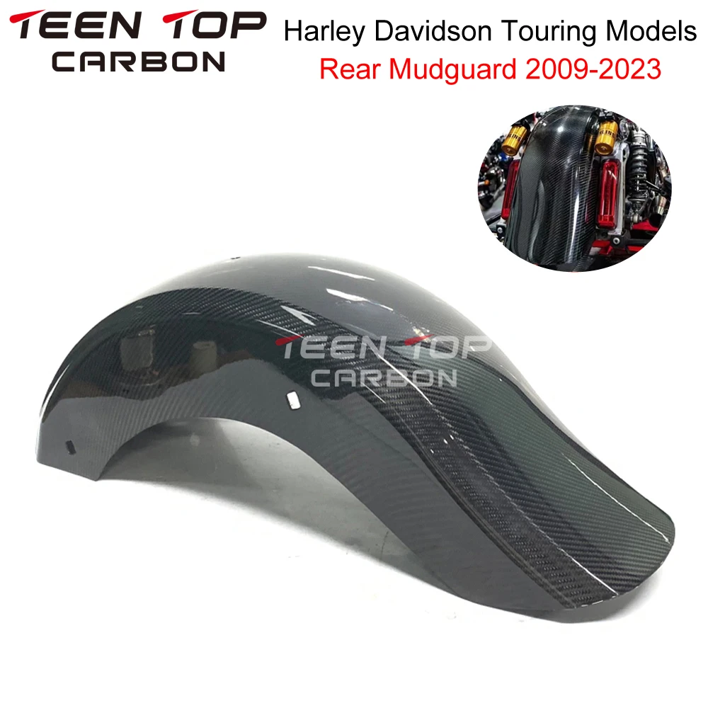 Motorcycle Rear Mudguard For Harley Davidson Touring Models 2009-2023 Carbon Fiber Rear Fender For Harley Davidson Carbon Part