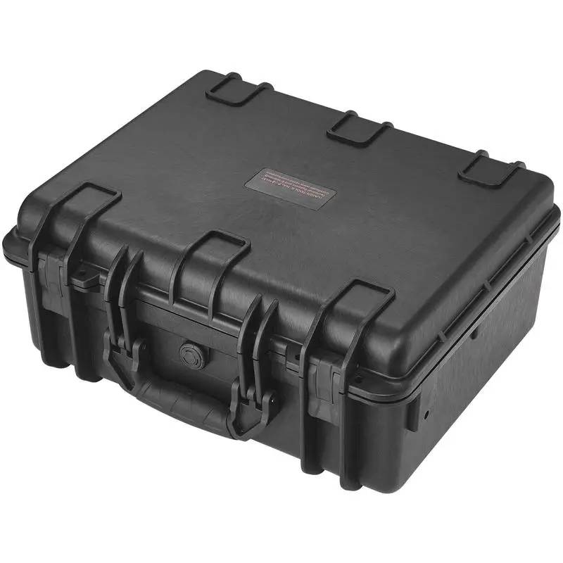 

Hard case for pistols with pre-cut lining, waterproof and dustproof hard case for 5 pistols, 18.9 × 16.3 × 8.5 inch lockable pistol case, black