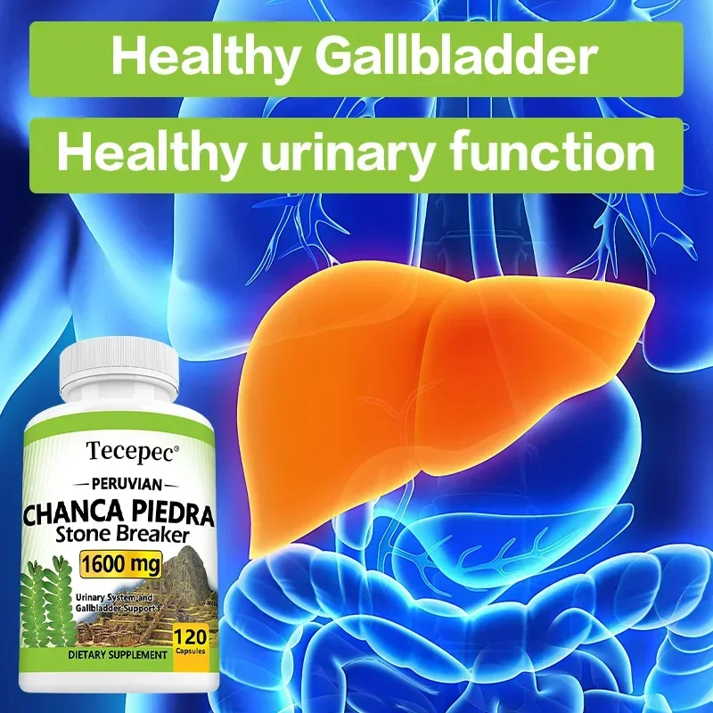 Chanca Piedra 1600 mg - Urinary Tract Health, Healthy Gallbladder Function, Kidney Stone Crusher Support