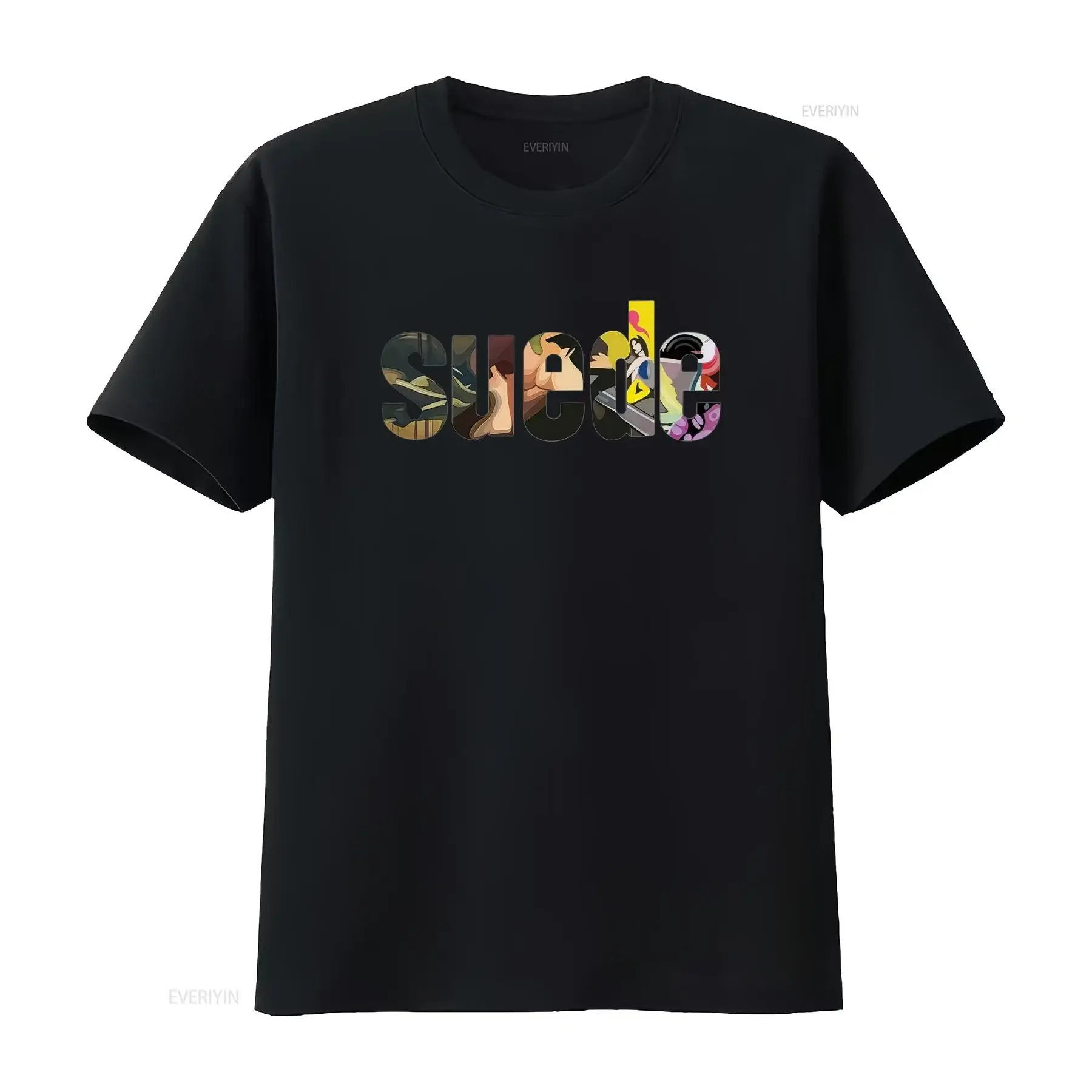 Camiseta Vintage de Camurça Rock Band Brit Pop Brett Anderson Anos 90 Indie Guitar T Shirt S M L XL 2XL Vintage Lavada Streetwear Respirável