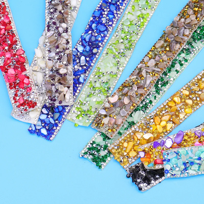 1Yard Self Adhesive Crystal Rhinestone Sticker Diamond Ribbon DIY Sticker Rhinestones Arts Crafts Car Phone Decoration