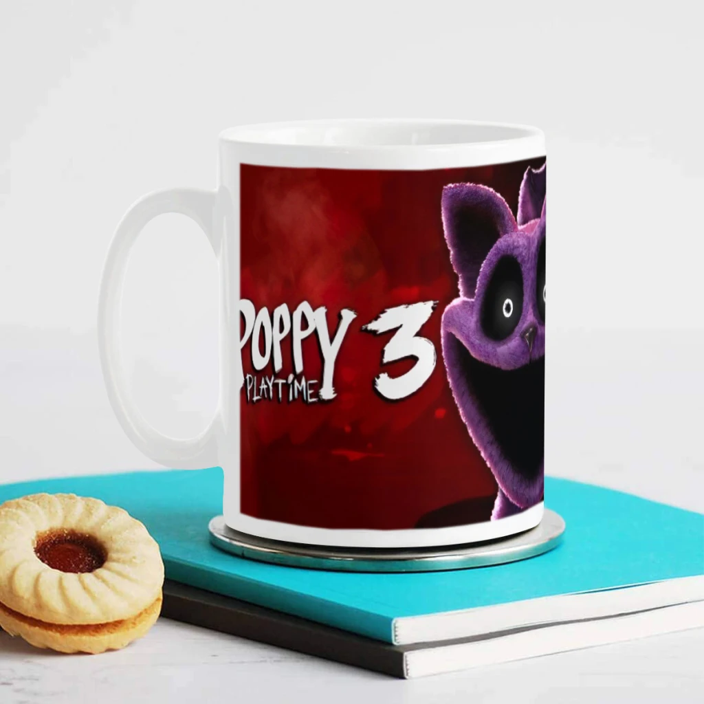 H-Huggy-W-Wuggy Ceramics Coffee Mug Cute Gamer Birthday Gift Back To School Mug