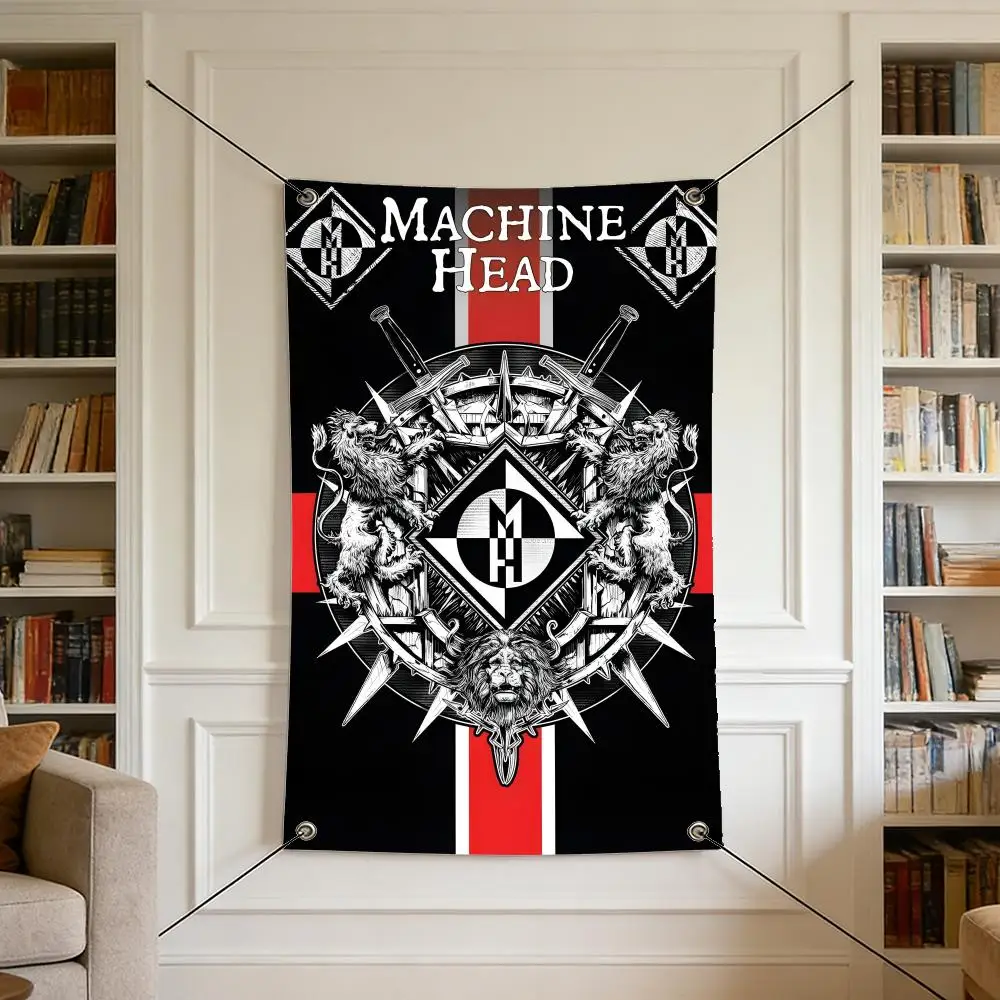 Music M-Machine Head Flags Warm Home Flag 4 Grommets Wrinkle Free Indoor Outdoor